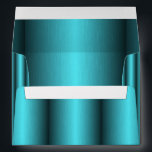 Turquoise Metallic Elegant Pretty Wedding Envelope<br><div class="desc">Beautiful faux metallic turquoise wedding,  anniversary,  birthday and many other occasions envelope.</div>