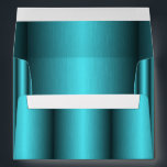 Turquoise Metallic Elegant Pretty Wedding Envelope<br><div class="desc">Beautiful faux metallic turquoise wedding,  anniversary,  birthday and many other occasions envelope.</div>