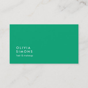 Turquoise Minimalist Business Cards