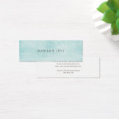 Turquoise Minimalist Distressed Appointment Cards (Desk)