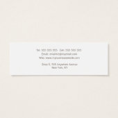 Turquoise Minimalist Distressed Appointment Cards (Back)