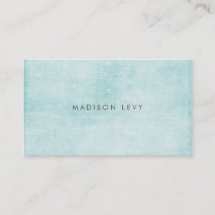 Turquoise Minimalist Distressed Appointment Cards