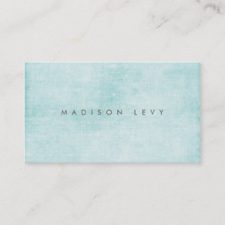 Turquoise Minimalist Distressed Appointment Cards