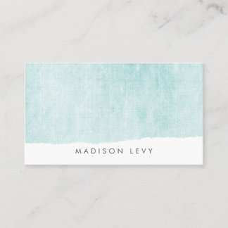 Turquoise Minimalist Distressed Torn Cards
