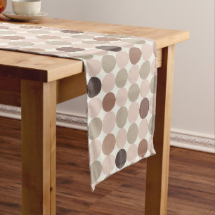 Turquoise Mocha Geometric Table Runner