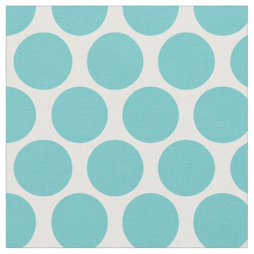 Turquoise Mod Dots Fabric