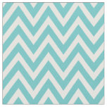 Turquoise Modern Chevron Stripes Fabric