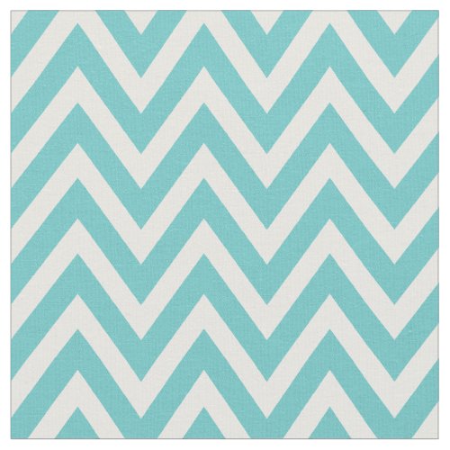 Turquoise Modern Chevron Stripes Fabric