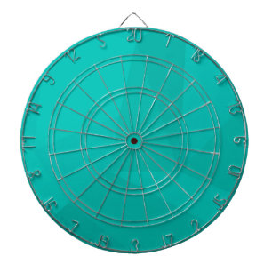 Turquoise, modern, cool, trendy geometric art dart board