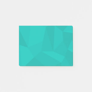 Turquoise, modern, cool, trendy geometric art post-it notes