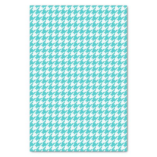Turquoise Modern Houndstooth at Emporiomoffa Tissue Paper
