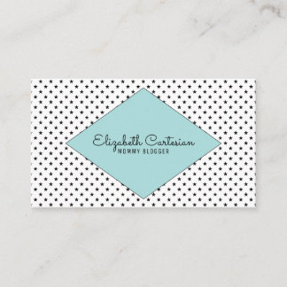 Turquoise Modern Stars Business Card