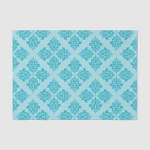 Turquoise Moroccan Damask Tissue Paper