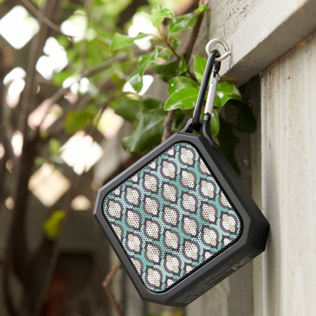 Turquoise Moroccan Pattern Bluetooth Speaker (Inisitu)
