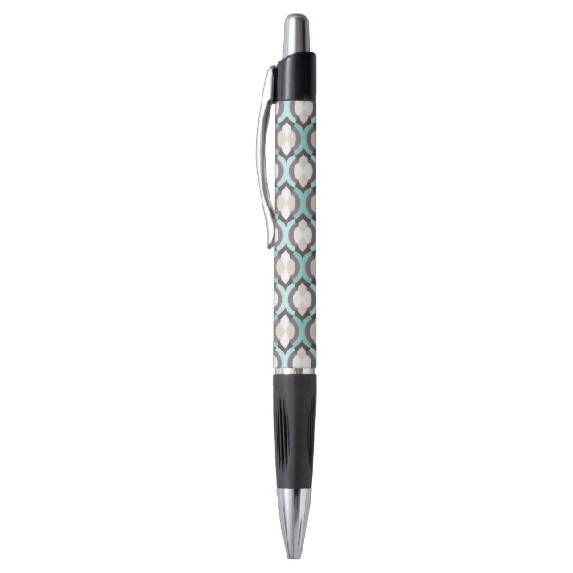 Turquoise Moroccan Pattern Pen (Top (Vertical))