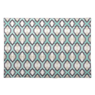 Turquoise Moroccan Pattern Placemat