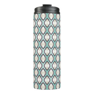Turquoise Moroccan Pattern Thermal Tumbler