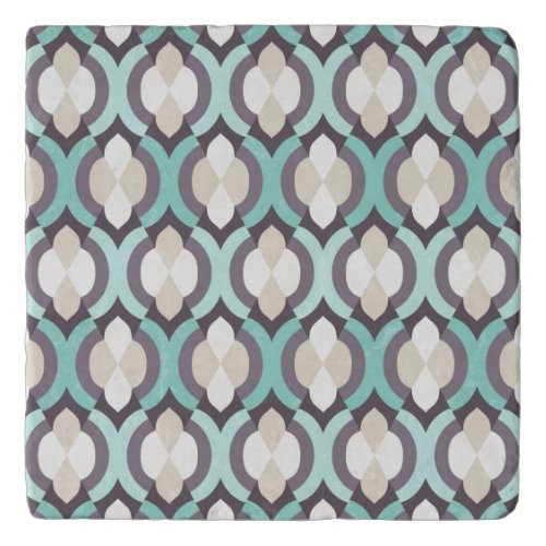 Turquoise Moroccan Pattern Trivet