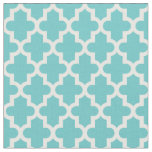 Turquoise Moroccan Print Fabric