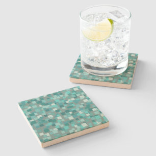 Turquoise Mosaic Coasters