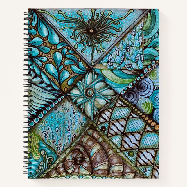 Turquoise Musings Notebook (Front)