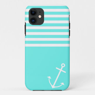 Turquoise Nautical iPhone 11 Case