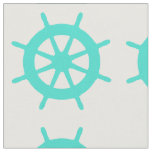 Turquoise Nautical Helm Fabric