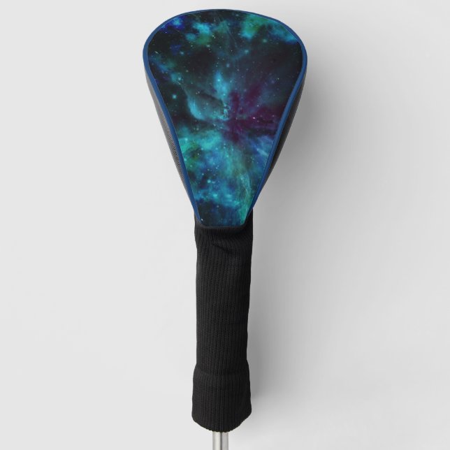 Turquoise Nebula  Golf Head Cover (Front)