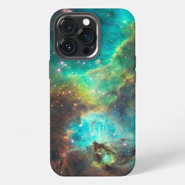Turquoise Nebula Iphone Case (Back)