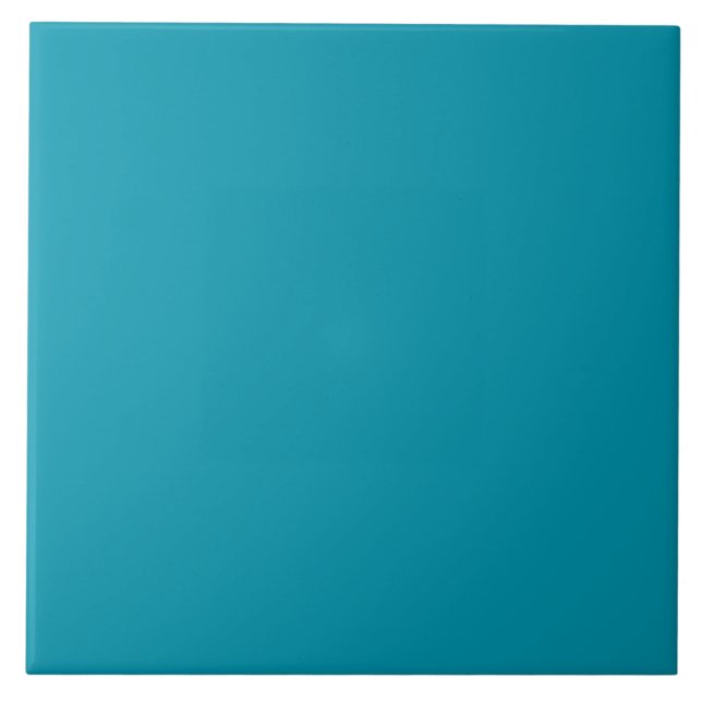 Turquoise Ocean Blue Ceramic Tile. Ceramic Tile (Front)