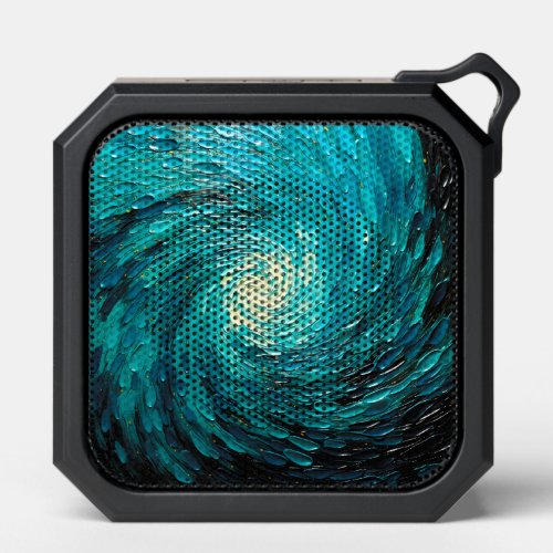 Turquoise Ocean Vortex Abstract Bluetooth Speaker