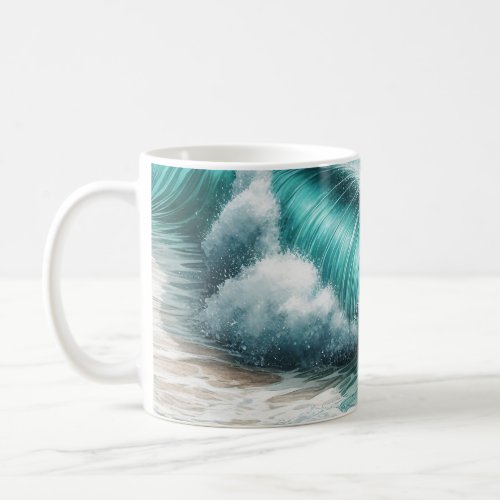 Turquoise Ocean Wave Coffee Mug