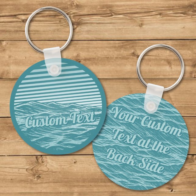 Turquoise Ocean Waves Icon Keychain (Creator Uploaded)