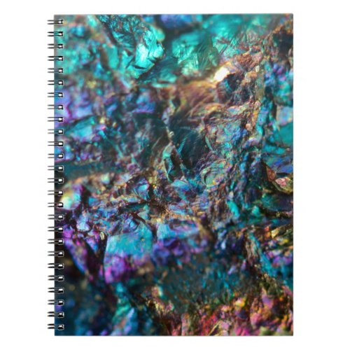 Turquoise Oil Slick Quartz Notebook