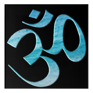 Turquoise Om Acrylic Print