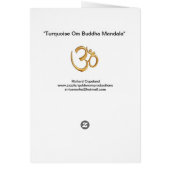 Turquoise Om Buddha Card (Back)