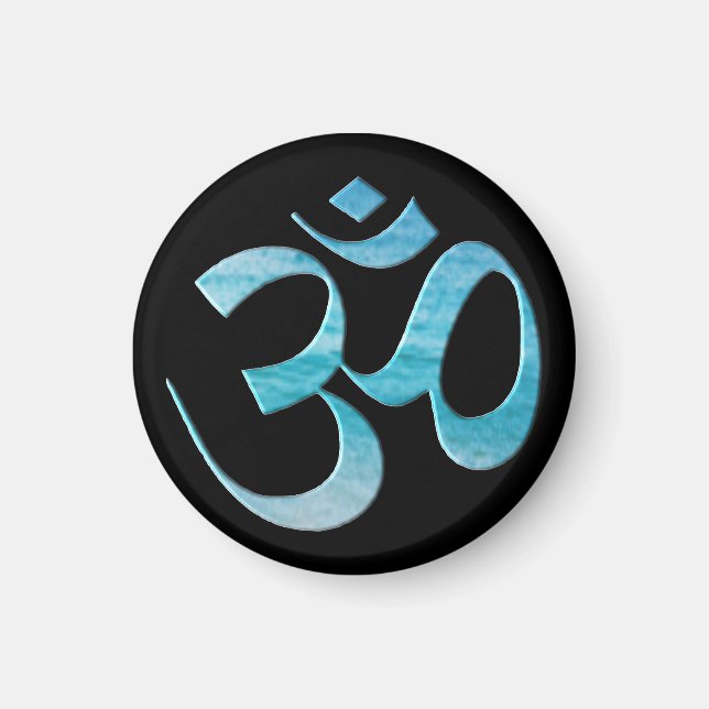 Turquoise Om  Magnet (Front)
