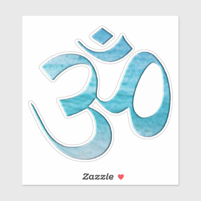 Turquoise Om  Sticker (Sheet)