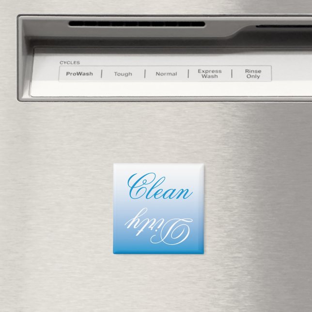 Turquoise Ombre Dishwasher Clean/Dirty Magnet (In Situ (Dishwasher))