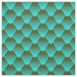 Turquoise Ombre Dragon Scales Fabric