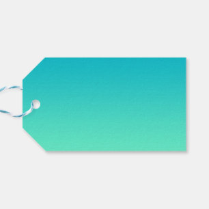 Turquoise Ombre Gift Tags