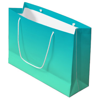 Turquoise Ombre Large Gift Bag