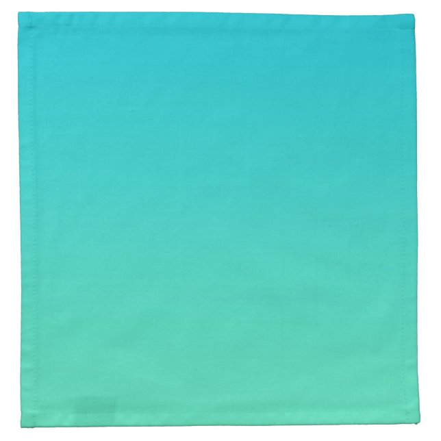 Turquoise Ombre Napkin (Front)