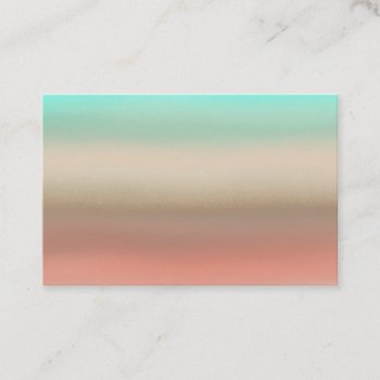 Turquoise Ombre Native Southwest Business Cards by valeriegayle at Zazzle
