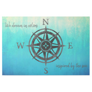 Turquoise Ombre Sea Gallery Wrap