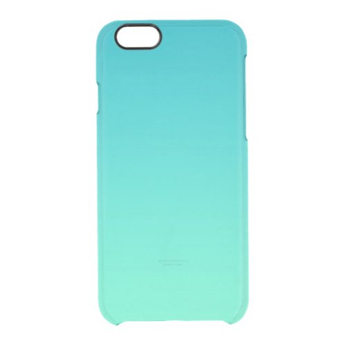 Turquoise Ombre Clear iPhone 66S Case