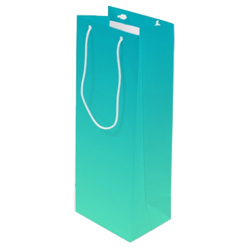 Turquoise Ombre Wine Gift Bag