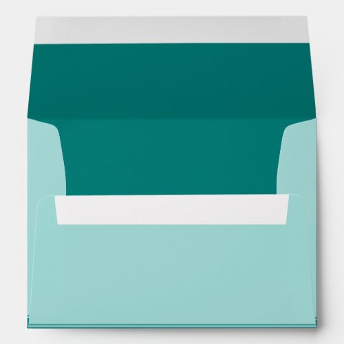 Turquoise or Teal Customizable Wedding Envelope