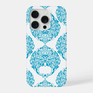 Turquoise ornament iPhone 15 pro case