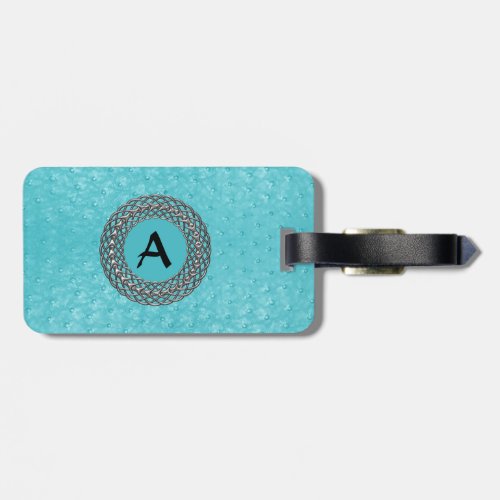 Turquoise Ostrich Skin Look Custom Luggage Tage Luggage Tag